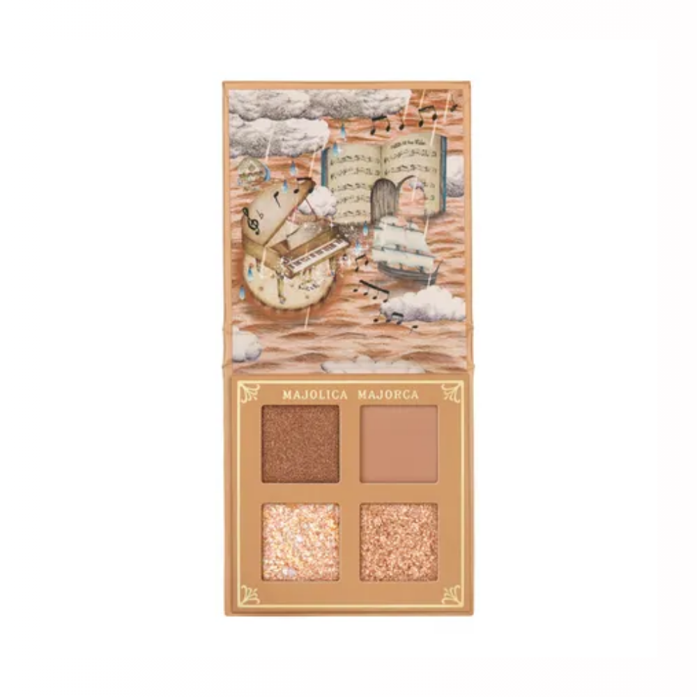 Shiseido Majolica Majorca Shadow Flash BR202 and six-product makeup comparison