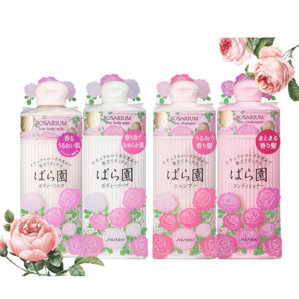 Shiseido Baraen Rose hair and body care range