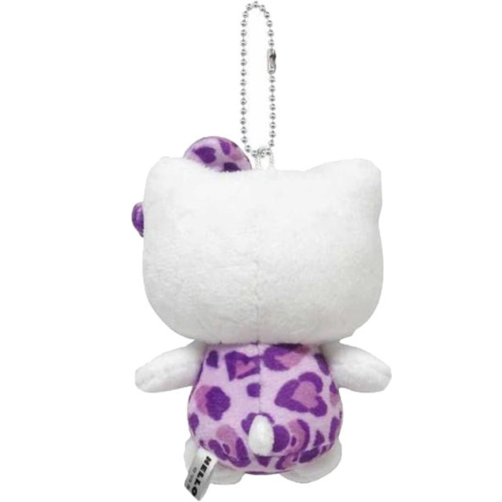 산리오 미니마스코트 헬로 키티 표범 무늬 시리즈 퍼플(볼체인)