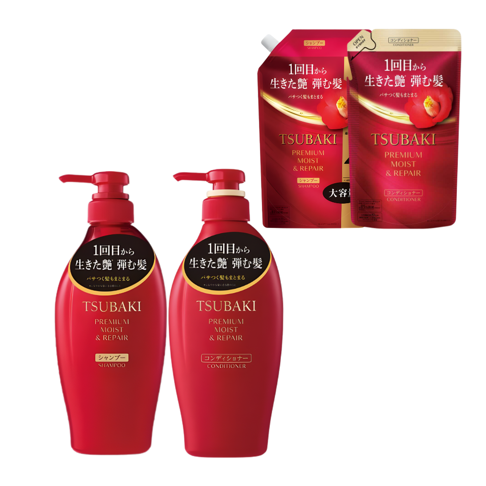 TSUBAKI Premium Repair Shampoo / Conditioner (Full Size / Refill)