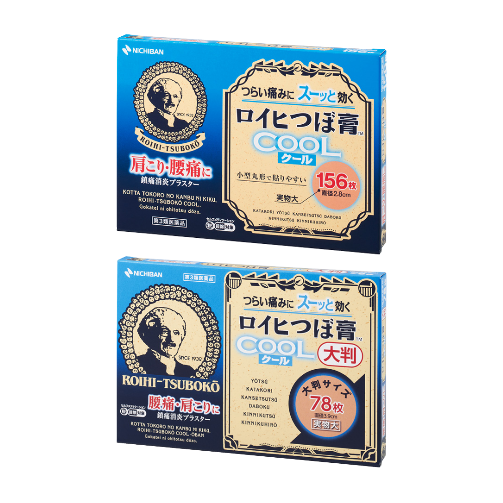 Coin-sized pain relief patches 156/78/Cool156/Cool78