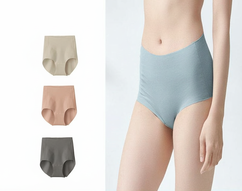 일본 군제 브라 탑 세트 오가닉코튼 와이어리스 브라 탑 KB3055 / 팬티 KB3070