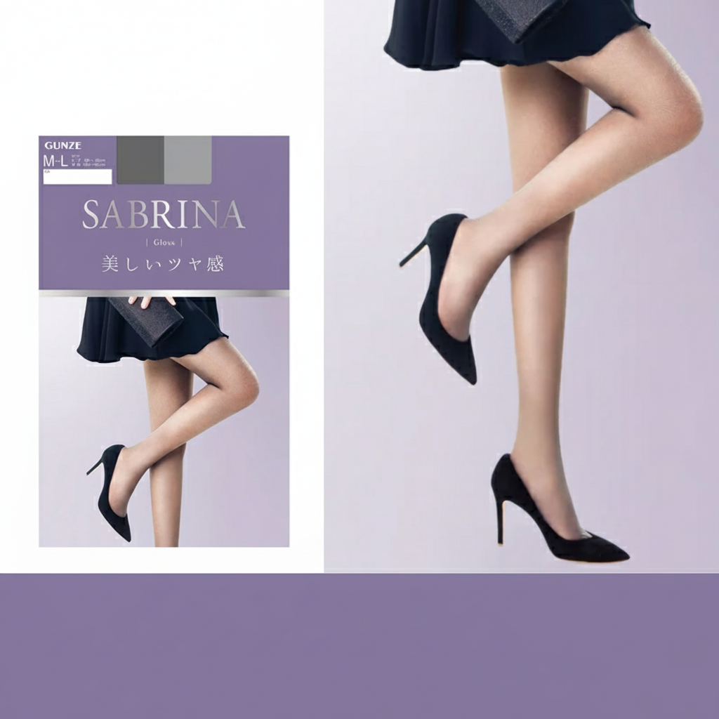 일본 군제 사브리나 스타킹 [광택]